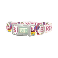 Birthday Celebration Dog Collar - plastic silver