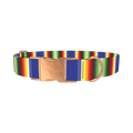 Bold Stripe Dog Collar - metal rose gold