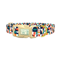 Colorful Geometric Shapes Dog Collar - plastic gold