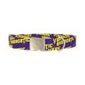 Energetic Lightning Dog Collar - metal silver