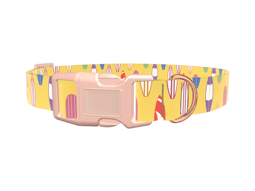 Surfboard Beach Dog Collar