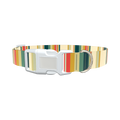 Striped Hexagon Dog Collar - plastic rose gold