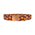 Halloween Pumpkin Dog Collar - metal rose gold