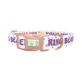 Wedding Ring Heart Dog Collar - plastic rose gold