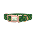 Chevron Clover Dog Collar - plastic rose gold