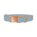 Citrus Slice Dog Collar - metal rose gold