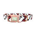 Red Playing Card Dog Collar - plastic rose gold