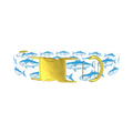 Ocean Fish Dog Collar - metal gold