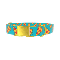 Pizza Slice Dog Collar - metal gold