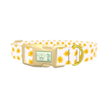 Yellow Daisy Dog Collar - plastic gold