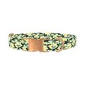 Light Green Camo Dog Collar - metal rose gold