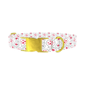 Romantic Speech Bubble Dog Collar - metal gold