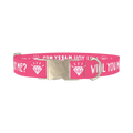 Will You Marry Me Diamond Dog Collar - metal silver