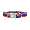 Abstract Mountain Dog Collar - plastic silver
