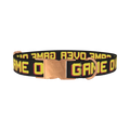 Retro Gamer Dog Collar - metal rose gold