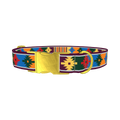 Colorful Tribal Star Dog Collar - metal gold