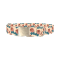 Rose Butterfly Dog Collar - metal silver