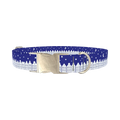 Christmas Night Town Dog Collar - metal silver