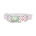 Patriotic Star Dog Collar - plastic silver