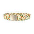 Floral Fruit Dog Collar - metal gold