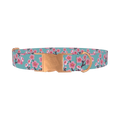 Cherry Blossom Dog Collar - metal rose gold