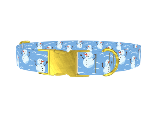 Christmas Snowman Dog Collar