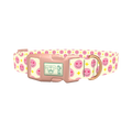 Valentine Smiley Dog Collar - plastic rose gold