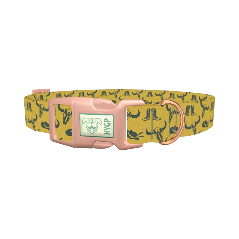Western Ranch Dog Collar - plastic rose gold