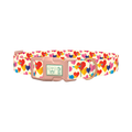 Winged Geometric Heart Dog Collar - plastic rose gold