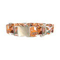 Forest Mushroom Dog Collar - metal silver