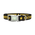 Security Star Dog Collar - plastic silver