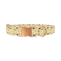 Witchy Halloween Dog Collar - metal rose gold