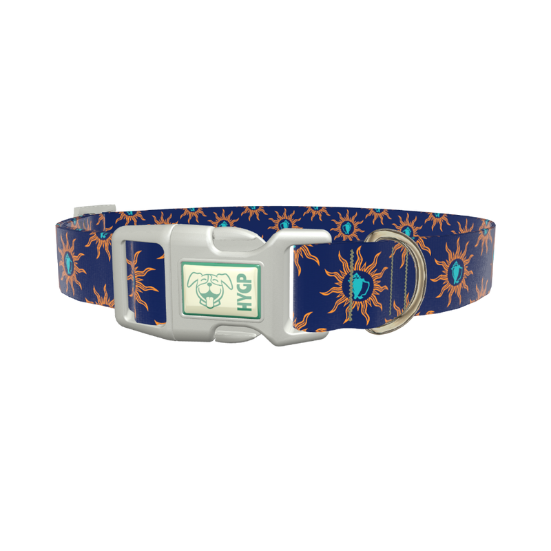 Sunburst Conch Dog Collar - plastic rose gold