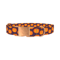 Halloween Pumpkin Dog Collar - metal rose gold