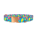 Summer Ice Cream Dog Collar - metal rose gold