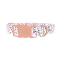 Cherry Blossom Dog Collar - plastic rose gold