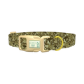 Khaki Camouflage Dog Collar - plastic gold