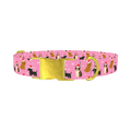 Christmas Dogs Dog Collar - metal gold