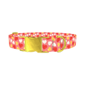 Sweetheart Pattern Dog Collar - metal gold