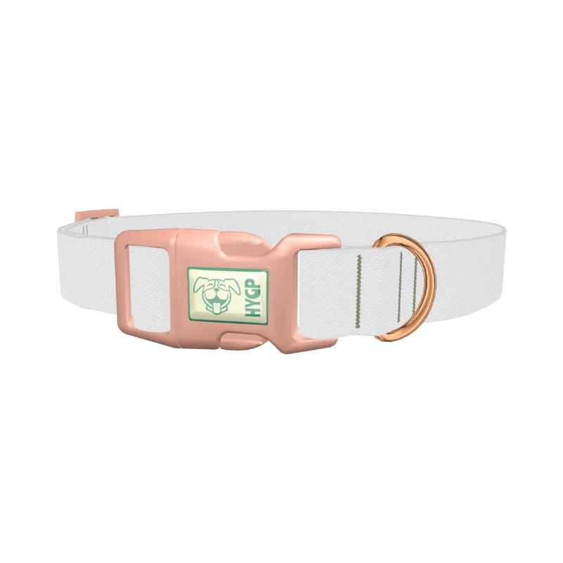 Moon Lily Color Dog Collar - plastic rose gold