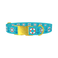 Nautical Anchor Dog Collar - metal gold