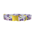 Abstract Splatter Dog Collar - metal gold