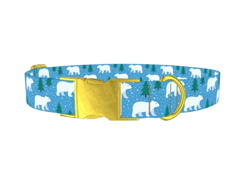 Winter Bear Dog Collar