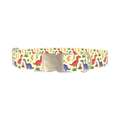 Dinosaur Volcano Dog Collar - metal silver