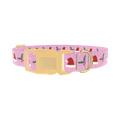 Christmas Santa Hat Dog Collar - plastic gold