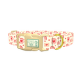 Valentine Mug and Envelope Dog Collar - plastic gold