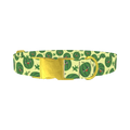 Watermelon Fruit Dog Collar - metal gold