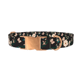 Rosehip Butterfly Dog Collar - metal rose gold