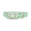 St. Patrick's Day Rainbow Dog Collar - plastic silver