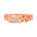 Halloween Pumpkin Dot Dog Collar - plastic silver